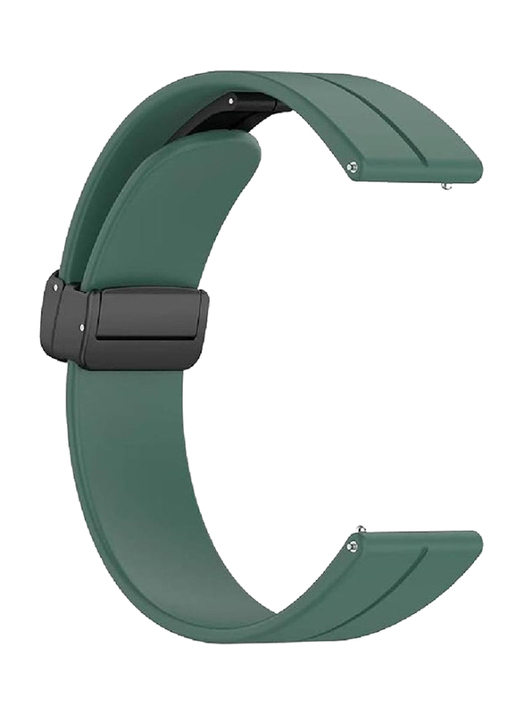 Replacement Quick Release Soft Sport Wristband Magnetic Clasp Strap for Huawei Watch Buds/Huawei Watch GT 4, Green