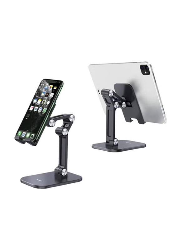 Yesido Double Folding Free Rotation Support Mobile Phone Holder, Black