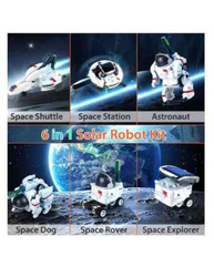 6 In 1 Stem Robot Powered By Solar Educational Science Experiment Set, Ages 8+