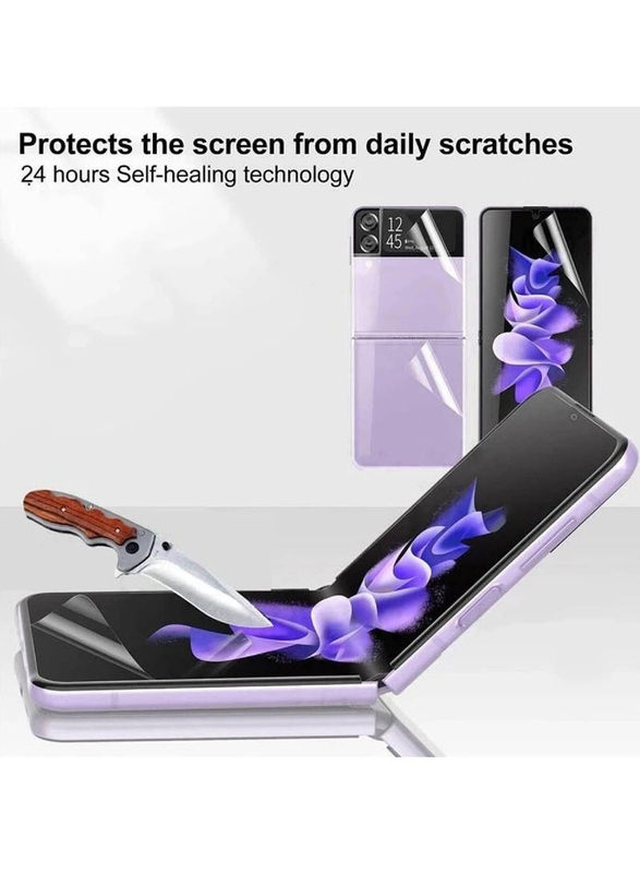 Gennext Samsung Galaxy Z Flip 4 Hydrogel TPU Film Screen Protector, Clear