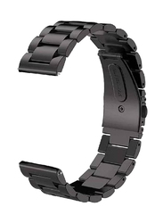 Gennext Metal Strap/Gear Classic Band for Samsung Galaxy Watch 46mm/S3/22mm, Black