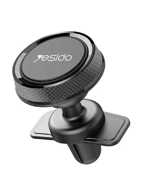 Yesido Universal 360 Degree Mobile Phones Car Air Vent Magnetic Mount Cradle Holder, Black