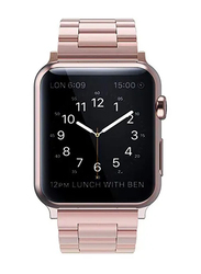 Zoomee Stainless Steel Band for Apple Watch 38mm, Rose Gold