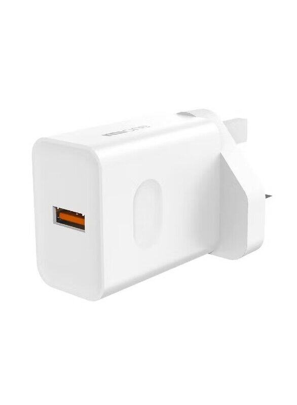 

MiOne USB A Charger Adapter PD Fast Chargers Wall Charging, White