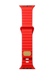 Gennext Replacement Sport Silicone Breathable Design Strap for 42/44/45/49mm, Red