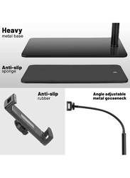Gennext Sturdy Base Lazy Height-Adjustable Mobile/Tablet Holder, Black