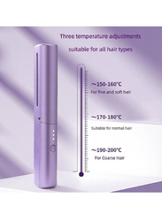 Gennext Rechargeable Mini Hair Straightener Comb, Purple