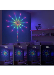 Gennext USB Powered Color Changing Firework Smart RGB LED Strip Light with Launch Burst Effect & Remote App Control for Bedroom & Room Decor, Multicolour