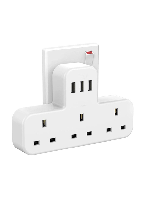 Yesido Outlet Plug Header Power Socket, White