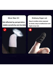 Gennext Gaming Gloves Gaming Finger Sleeves Anti-Sweat Breathable Thumb Sleeves for PUBG Mobile Phone Games Accessories, Black