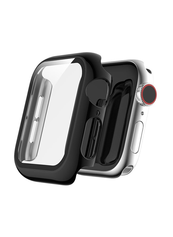 Protective Case Cover for Apple Watch Series 5/4 40mm, Black/Clear