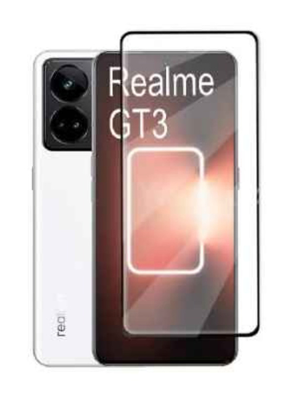 Realme GT3 9H Anti Scratch Tempered Glass Screen Protector, Clear