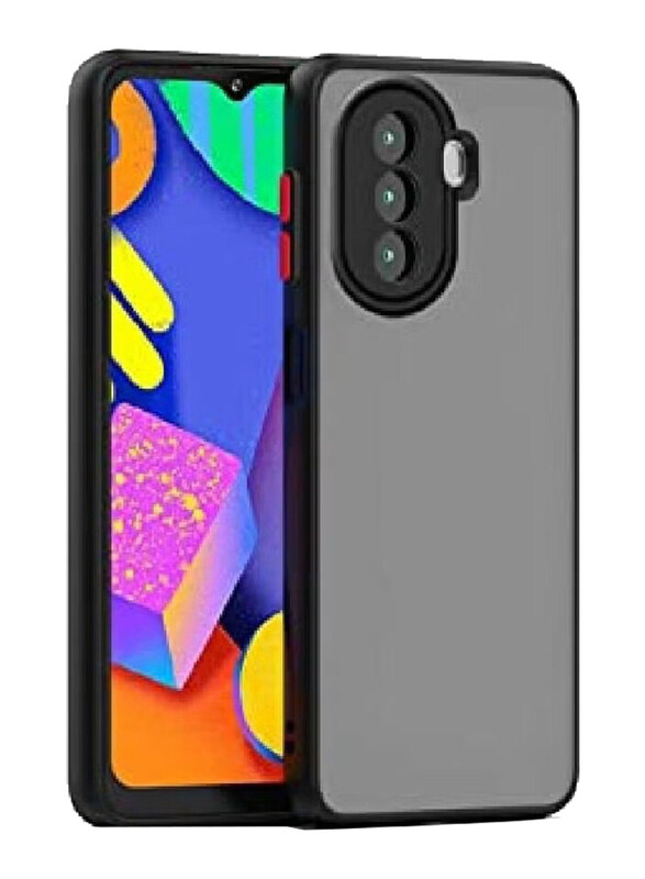 

Generic Huawei Nova Y70 Silicone Bumper Shockproof Matte Translucent Back Mobile Phone Case Cover, Black
