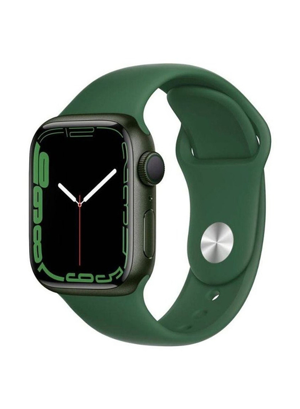 Gennext Simple Stylish Folding Magnetic Silicone Strap Band for Apple 42mmm/44mm/45mm/49mm Series Ultra, Green