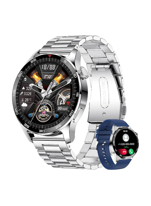 1.32-inch HD Screen Smartwatch with Bluetooth Call and IP67 Waterproof, Silver