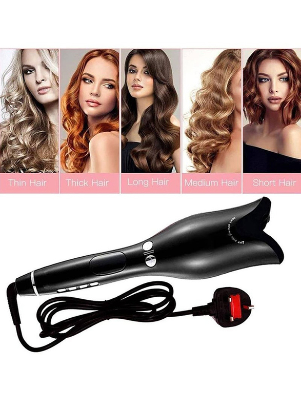 Gennext Automatic Multi Functional Salon Big Wave Professional Curling Iron, Black