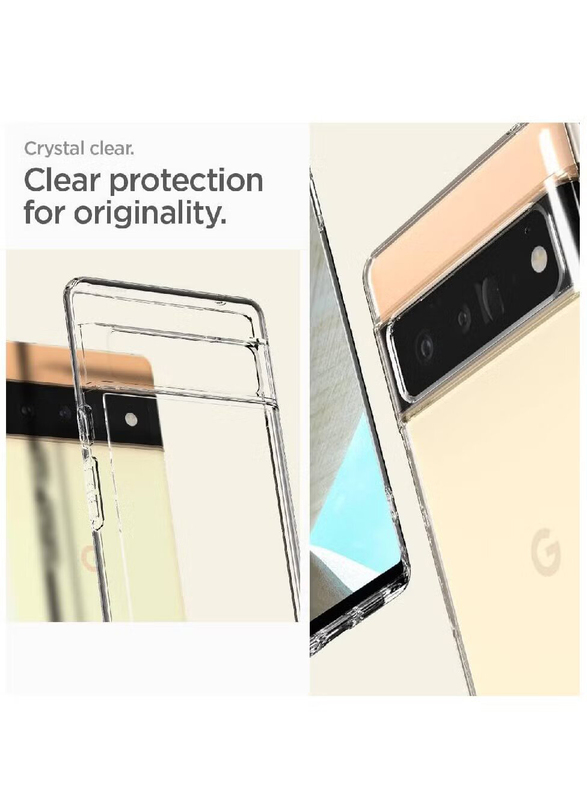 Gennext Google Pixel 6 Pro Premium Quality No Yellowing Back with Smart Shockproof Anti-Slip Mobile Phone Case Cover, Clear