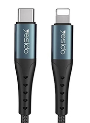 Yesido Premium Type-C Lightning Cable, Black
