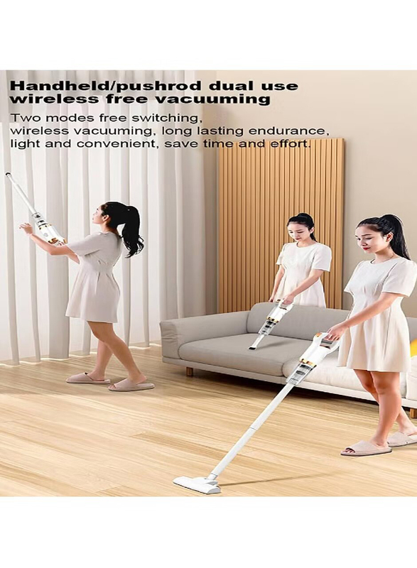 Gennext High Power Cordless Handheld Vacuum Cleaner, White