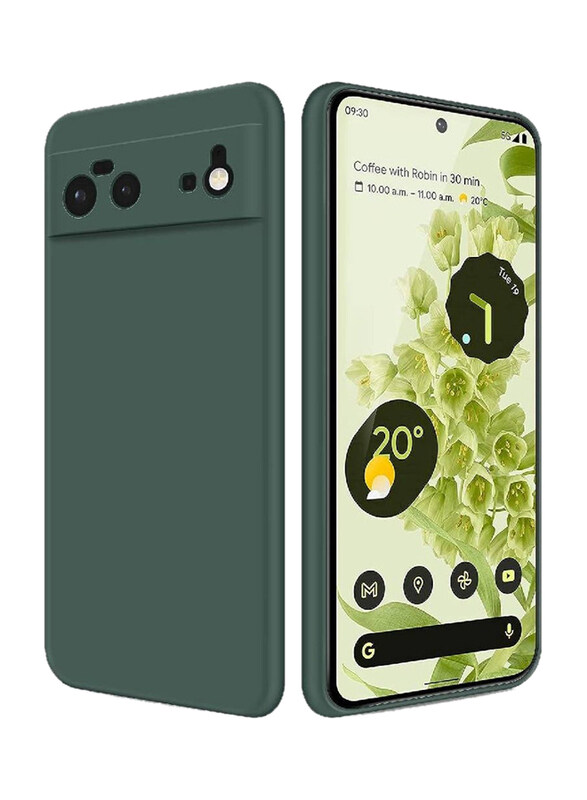 

Gennext Google Pixel 6 Soft Silicone Flexible Slim Fit Mobile Phone Case Cover, Green