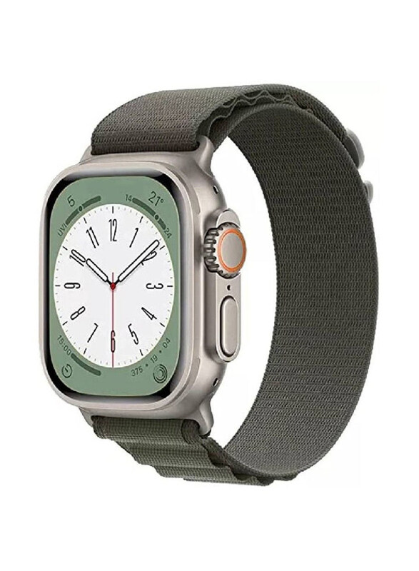 

Zoomee Replacement Nylon Loop Strap for Apple Watch Series 8/8 Ultra, Green