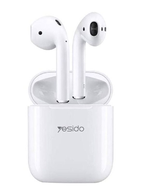 Yesido Wireless In-Ear Earbuds with Charging Case, White