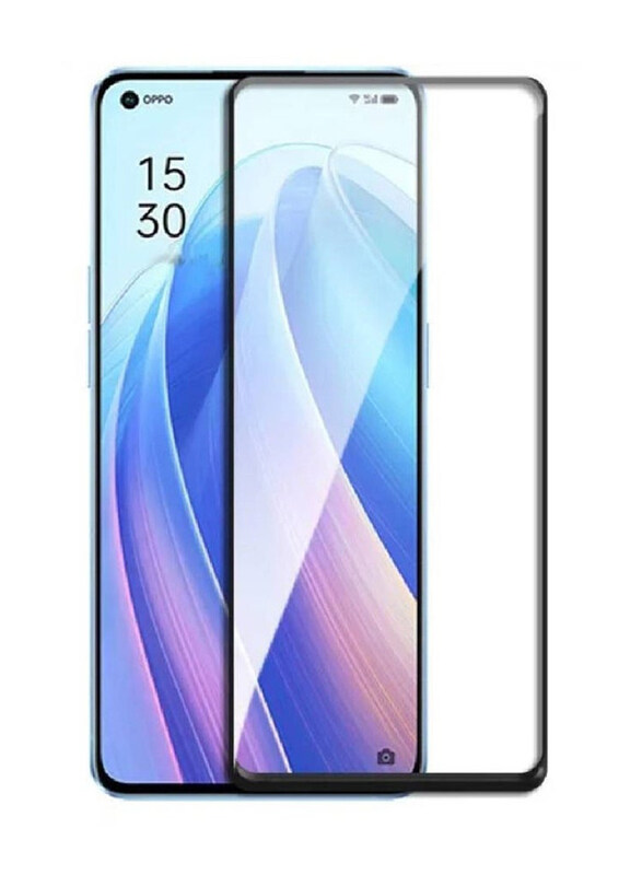 

Generic OPPO Reno6 Z 9H Full Coverage Tempered Glass Mobile Phone Screen Protector, Clear/Black