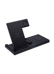 Yesido DS13 4in1 18W Foldable Wireless Charger Stand, Black