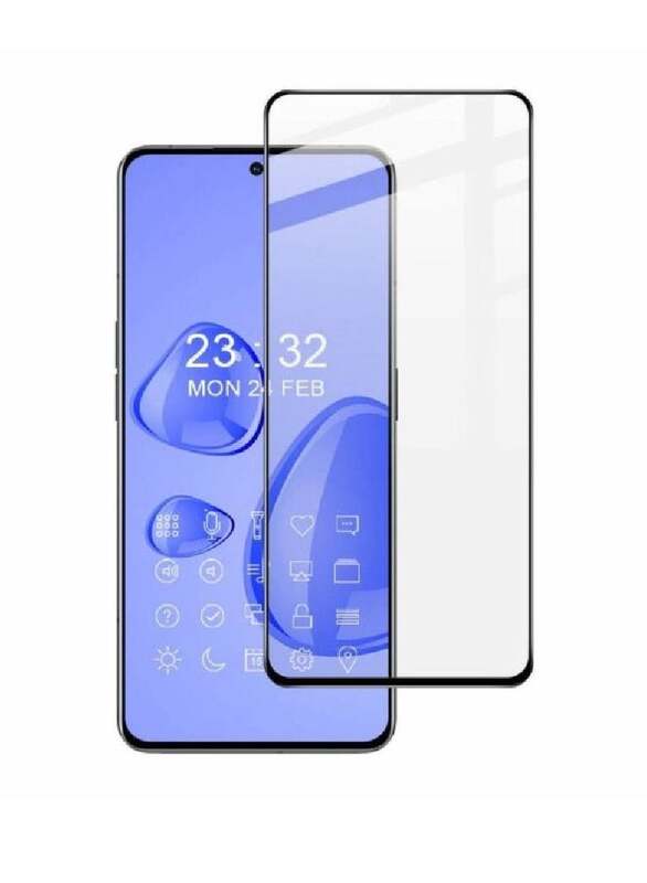 Zoomee Oppo Reno8 Pro 9H Full Coverage Tempered Glass Screen Protector, Clear