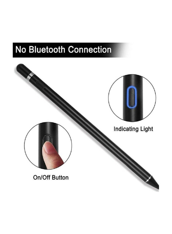 Gennext Active Stylus Pens for Touch Screens Digital Stylish Pen Pencil, Black