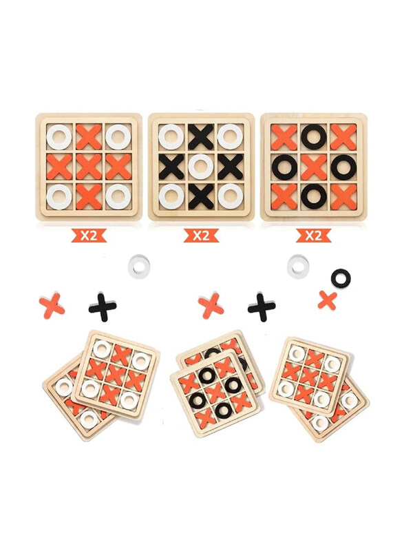 

Gennext Xo Wooden Board Party Game Set, 6 Pieces, Multicolour