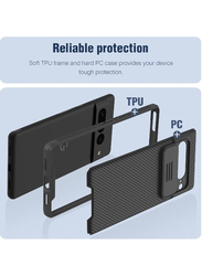 Nillkin Google Pixel 7 Pro Slide Camera Lens Protection Anti-Scratch Hard PC & TPU Shockproof Protective Mobile Phone Case Cover, Black