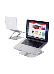 Gennext Laptop Cooling Stand with two Fan Computer Laptop Cooler Riser for Notebooks Tablets, Silver