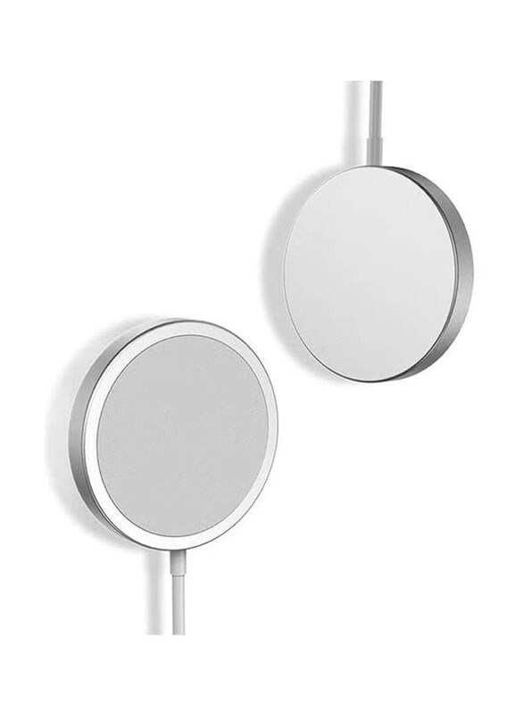 

Gennext 15W Fast Magnetic Wireless Charger Pad for Apple iPhone 12/12 Pro Max/Mini/AirPods Pro, White