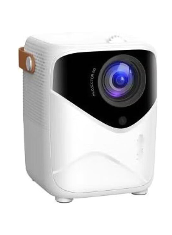 Q1 Laser Projector with LED Display for Android, White