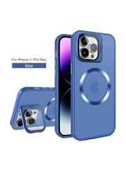 Apple iPhone 15 Pro Max Protective New Design Scratch-Resistant Camera Protection Mobile Phone Case Cover, Blue