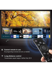 Gennext Remote Control for Samsung Smart-TV, HDTV 4K UHD Curved QLED & More TVs, with Netflix Prime-Video Buttons, Black