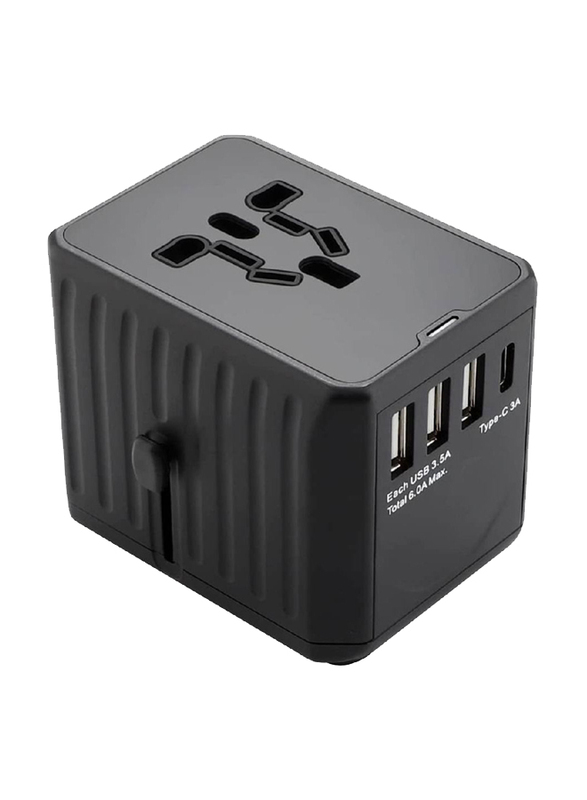Gennext Multi-Function Power Adapter Wall Charger, Black