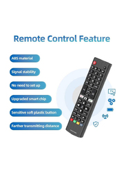 Gennext AKB74475401 Remote Control Compatible Replacement for LG TV 43LF5900 43UF6400 43UF6430 43UF6800 43UF6900, Black