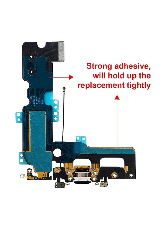 Gennext Apple iPhone 7 Plus Replacement USB Charging & Headphone Jack Port Dock Connector + Mic Flex Cable + Cellular Antenna, Multicolour