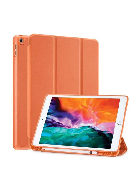 

Gennext Apple iPad 6th/5th Generation 9.7-Inch Rebound Slim Smart Tablet Flip Case Cover with Built-in Pencil Holder, Orange