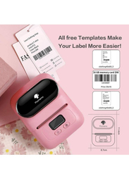 Phomemo Label Maker with Tape Mark Domain M110 Wireless Thermal Sticker Maker Machine, Pink