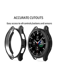 Gennext Silicone Case Protector Compatible with Samsung Galaxy Watch 4 Classic 46mm, Black