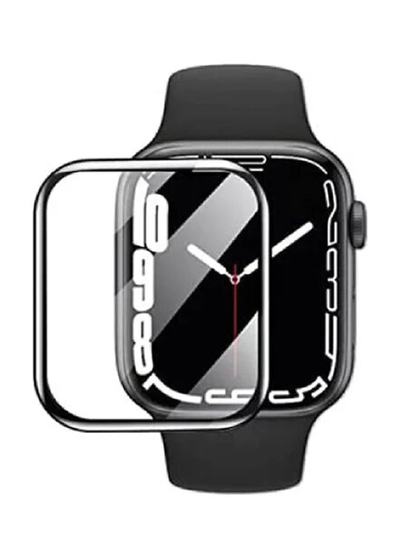 Zoomee Full Coverage Easy Installation Bubble-Free Screen Protector for Apple Watch Series 8 & 7 45mm, Clear
