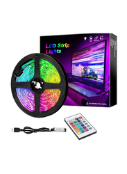 Gennext 5-Meter RGB 60 LED TV Backlight Strip Light with Wireless Remote Controller, Multicolour