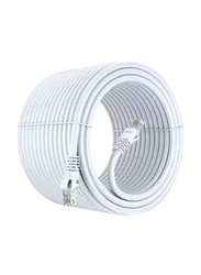 Gennext 100-Meter Cat 6 Ethernet Cable, Ethernet Male to Ethernet for Networking Devices, White