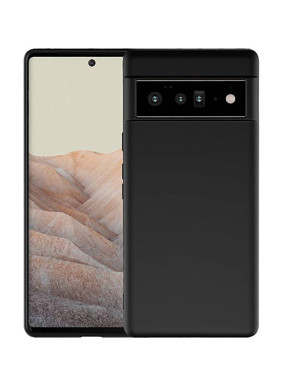 

Gennext Google Pixel 6 Pro Soft Silicone Back Mobile Phone Case Cover, Black
