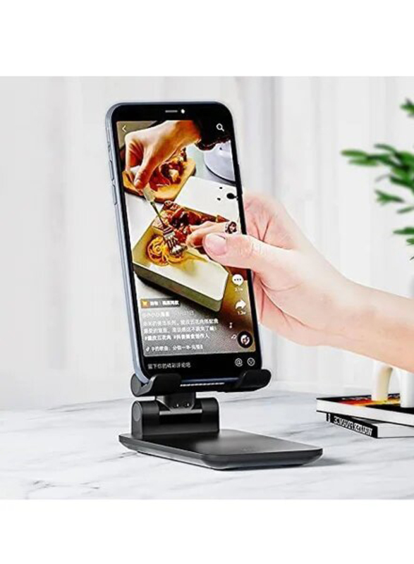 Gennext Adjustable Mobile Phone & iPad Tablet Desktop Stand Mount, Black