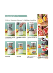 USB Rechargeable Citrus Fruit Juicer Machine, White