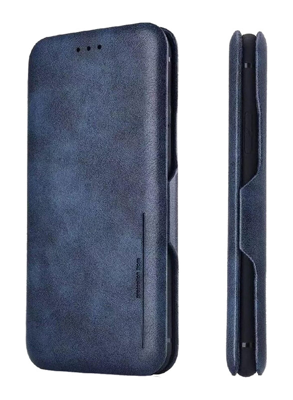 

Olliwon Xiaomi MI 12/12S/12X Protective Smart PU Leather Card Holder with Auto Magnetic Closure Mobile Phone Case Cover, Blue